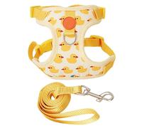 Hamster Leashes and Harness, Small Animal Harness, Nylon Cartoon Hamster Harness and Leashes with Duck Pattern, Soft Multifunctional Pull Rope, Adjustable Pet Outdoor Accessories for Kittens