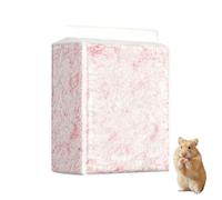 Hamster Litter for Cage - Hamster Litter Box for Sensitive Skin | Wood Pulp Paper Cotton Heat Retention Water Absorption For Chinchillas Squirrels Gerbils Small Breeds, m