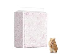 Hamster Litter for Cage - Hamster Litter Box for Sensitive Skin | Wood Pulp Paper Cotton Heat Retention Water Absorption For Chinchillas Squirrels Gerbils Small Breeds, m