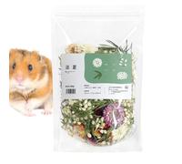Hamster Litter - Natural Flower Habitat Liner, Heavy Duty Odor Control Material for Small Pet Nests | Dried Flower Decoration for Digging, Nesting, Sleeping, Hiding
