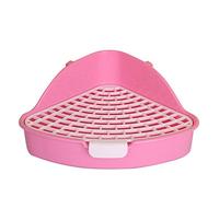 Hamster Litter Potty Training Toilet Pet Cage Pan Litter Bedding Box Anti-Spill Toilet for Chipmunk Small Animals Small Pet Box Tray Corner for Cage