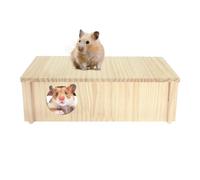 Hamster Maze, Multi-Chamber Tunnel House,11.81x5.91x3.74 Inches Large 2-Room Rectangle Habitat, Small Animal Enrichment Toy, Ideal for Hamsters Gerbils Mice and Lemmings