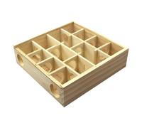 Hamster Maze Toy - Interactive Wooden Hamster Toy Gerbil Maze with Glass Cover | Wooden Natural Small Pet Toy, Intelligent Hamster House Maze for Mice
