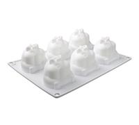 Hamster Mold 6 Compartment Food Grade Silicone Chocolate/Mousse/Cake Mold Easy Release Multi-Purpose Silicone Moulds for Craft, Soap, Squeeze Toy & More