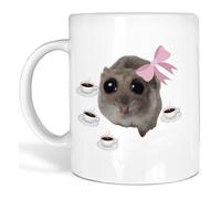 Hamster Mug Sad Meme Printed Mugs with Cuttie Good Morning Little Girl