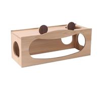 Hamster Nest Golden Bear Hiding House Wooden Small Hamster Travel Cage(Large)