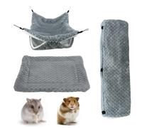Hamster Nest | Soft Plush Nesting Box Tunnel Hammock for Small Animals for Sugar Glider, Ferret, Cage, Dodo, Rest, and Winter Play