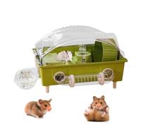 Hamster Pet Cage - Clear Cage, Ventilated Nesting Site, Durable, Safe House , Home Cage for Hedgehog, Chinchilla, , Gerbil, Guinea Pigs, Ferrets, Small Animals