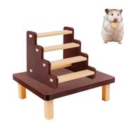 Hamster Platform Set, 2PCS Sturdy Small Pet Climbing Ladder with Two-Story Platform, Multi-functional Cage Accessories for Small Animals