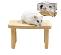 Hamster Play Stand - Multi Level Activity Tower for Small Pets | Natural Wood with Safe Ladders Platforms, Interactive Exercise Climbing Station for Hamsters, Gerbils Small Rodents 5.79x3.07x3.54in