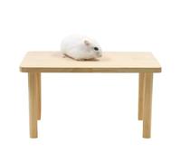 Hamster Play Wooden, Cage Space, 14.70x7.80x9cm, Hamster Cage Small Animal, Ham-ster Play Stand, Mental Stimulation, for Gerbils, Birds, Chinchillas, Squirrels
