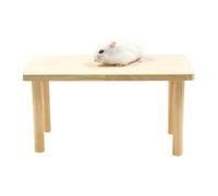 Hamster Play Wooden Platform For Dwarf Syrian Hamsters Gerbils Mice Degus or Other Standin Waterproof Pets, Small Wood Stand