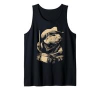 Hamster Playing Drums Funny Cowboy Animal Western Drummer Tank Top