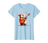 Hamster Playing Guitar Funny Rock Music Guitar T-Shirt