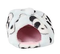 Hamster Plush Cute Panda Sky Blue Winter Thicken Pet Bed for Guinea Pig, Hedgehog, Flying Squirrel 3 Sizes (S)