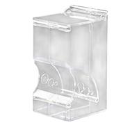 Hamster Rabbit Food Dispenser Feeder Plastic Clear Automatic Pet Feeder for Hamster Guinea Pigs Food Bowl Container Clever treatment