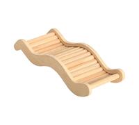 Hamster Ramp, Wooden Climbing Ladder Bridge, 9.84x3.94x1.18 inches Creative Hamster Exercise Toy, Compact Homester Cage Décor Ramp for Gnawer, Small Pet