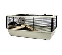 Grosvenor Rat Hamster Animal Cage With Wooden Shelf Ladder Large Grey