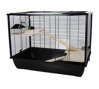 Hamster & Rat Cage Langham 78 x 48 x 58cm - Black, 2 Floors | Little Friends
