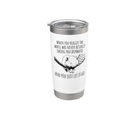 Hamster Realizing the Wheel was Never Going Anywhere Stainless Steel Insulated Tumbler