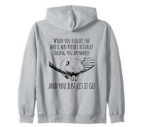 Hamster realizing the wheel was never going anywhere Zip Hoodie