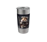 Hamster Roman Gladiator Sword Shield Warrior Stainless Steel Insulated Tumbler