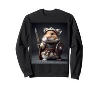 Hamster Roman Gladiator Sword Shield Warrior Sweatshirt