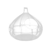 Hamster Rubbish Tray, Transparent Sand Bath in the Shape of a Garlic, Houses and Habitats for Small Animals for Rubbish and Pellets for Gerbils and Lemmings, Hidden Exploration and Hygiene