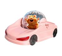 Hamster Running Ball, Interactive Hamsters Fitness Rolling Ball, Hamster Sport Wheel Running Ball, Car Rolling Toy for Hamsters Gerbils Mice (Pink)