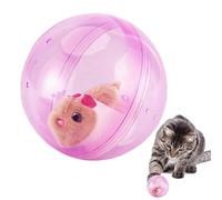 Hamster Running Ball - Interactive Plush Toy | Jogging Exercise Toy - Automatic Rolling Ball - Safe Play For Cats Dogs Kids Girls Boys Home Playroom Kindergarten Travel