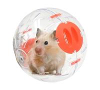 Hamster Running Ball - Transparent Animal Play Ball | Exercise Ball for Small Animals Like Golden Hamster and Mice | Silent Fitness Toy for Indoor and Outdoor Use, 5.5" and 16c
