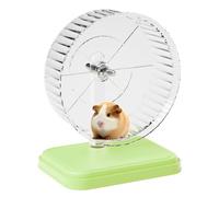 Hamster Running Wheel - Quiet Pet Exercise Toy, Smooth Spinner Wheel | Double-Bearing Design Providing Soundless Rotation While Hamsters Play Freely in Habitats, Enclosures or Tiny Living Spaces