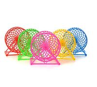 Hamster Running Wheel Silent Mouse Mice Animal Jogging Spinner Sports Wheel Exercise Ball Toy Tunnel for Rat(Random Color) Adorable Quality and Pract Convenient Design