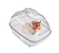 Hamster Sand Bath Box | Chinchilla Bath Box | Clear Chinchilla Bathtub, Gerbil Body Cleaning Container for Small Animals