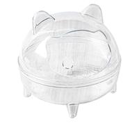 Hamster Sand Bath Box | Chinchilla | Golden Bear Bath Field of View Fully Transparent Anti-Spill for Gerbill Other for Small Animals