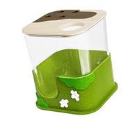 Hamster Sand Bath Box for Depth Digging Activity and Instincts Simulation with Transparents Viewing Panel Foraging Feeders