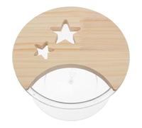 Hamster Sand Bath Box round Abs Wood Spacious Design