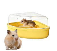 Hamster Sand Bath Box Transparent Leakproof Bathing