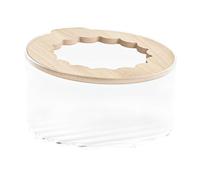 Hamster Sand Bath Box with Lid, Small Animal Bathroom & Toilet for Dwarf Syrian Hamsters Gerbils, No Mess Rolling Container for Sand, Critter Bath Tub for Cage (1PC)