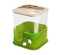 Hamster Sand Bath Container - 6.89x8.27 inches Small Animal Habitat | Chinchilla Dig Box | for Pet Parents Cage Enrichment Playpen Activities Training Daily Routine Stress Reduction Living Room