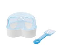 Hamster Sand Bath Container Bathtub Cleaning Scoop Big Space Easy to Clean Dwarf Hamster Mouse Bathroom