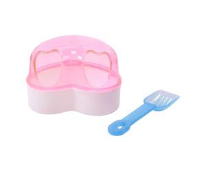 Hamster Sand Bath Container Bathtub Cleaning Scoop Big Space Easy to Clean Dwarf Hamster Mouse Bathroom