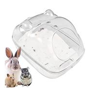 Hamster Sand Bath Container, Hamster Sandbox, Dwarf Hamster Toilet, Rennmak Body Cleaning Container for Home Use, Clear Small Animal Toilet Bath