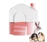 Hamster Sand Bath Container, Large Transparent Hamsters Bath Sandbox, Small Animal Houses and Habitats, For Cleaning, Playing, Exploring, Hiding, Sleeping, Lemming