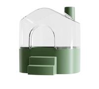 Hamster Sand Bath Container - Large Transparent Sandbox, Small Animal Bathing And Playhouse | Grooming And Cleaning Habitat For Hamsters Gerbils Lemmings | Exploration Hiding Sleeping Accessory For C