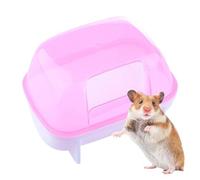 Hamster Sand Bath Container | Small Chinchilla Dust Bath House | Hamster Box, Detachable Hamster Bathtub Toilet, Dwarf Hamster Accessories for Dwarf Hamster, Gerbil,