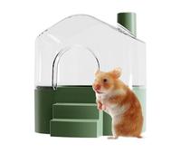 Hamster Sand Bath Container | Transparent Large Hamster Dust Bath - Small Animal Litter Toys For Bathing Playing Exploring Hiding Sleeping Lemming