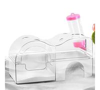 Hamster Sand Bath,Sand Bath Container Transparent Beds | Pet Supplies Bowl Habitat Décor Bathing for Small Animal Cage Dwarf Gerbil Mice Guinea Reptiles