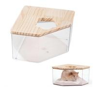 Hamster Sand Bath, Sand Bath for Hamsters, Transparent Design, Offers an Inviting Space for Your Pet (D)
