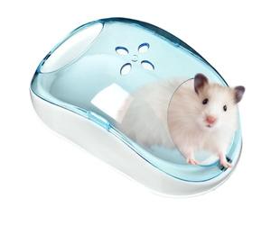 Hamster Sand Bathhouse - Transparent Dustproof Box, Portable Chinchilla Bathroom | Large Pet Accessories for Indoor and Outdoor Use for Small Animals, Home Shop, Cage, Bathing Fun, Multifunction